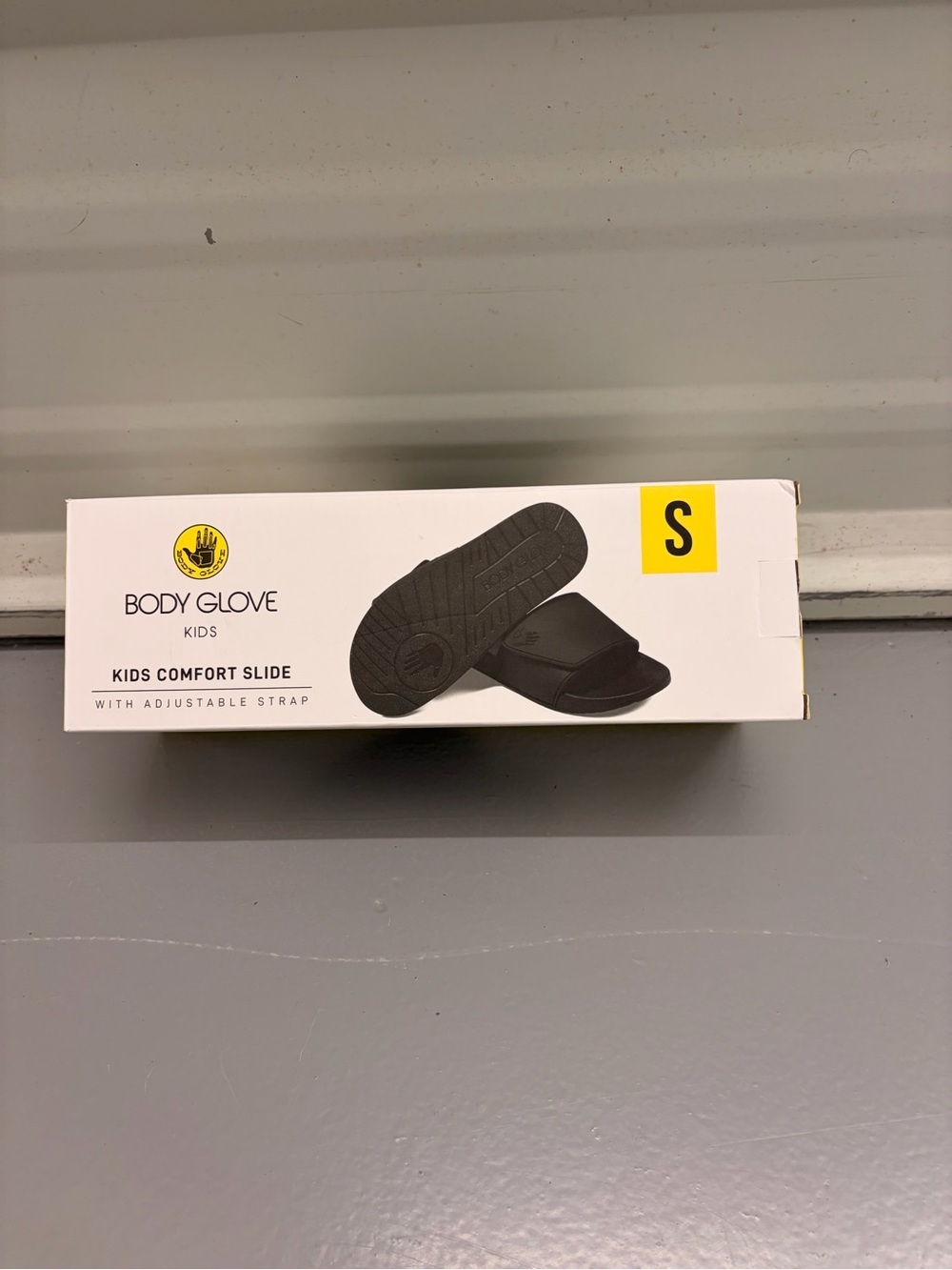 NWT Body Glove Kids Comfort Slide Adjustable Sandals Black Size S 12/13 - Picture 4 of 5